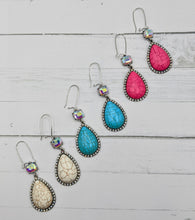 Load image into Gallery viewer, Crystal Springs Teardrop Earrings
