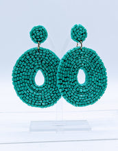 Load image into Gallery viewer, Turquoise Seed Bead Earrings
