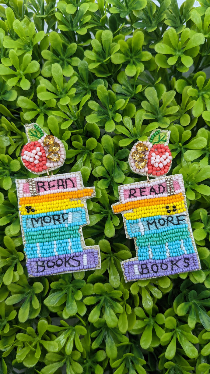 Read More Books Seed Bead Earrings