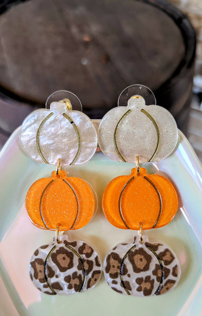 Pumpkin Drop Earrings