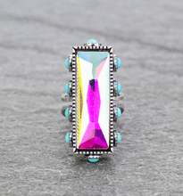 Load image into Gallery viewer, Crystal Stone Cuff Ring
